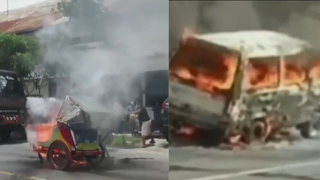 Becak Motor dan Mobil BBM di Medan dan Banyuwangi Ludes Dilahap Si Jago Merah