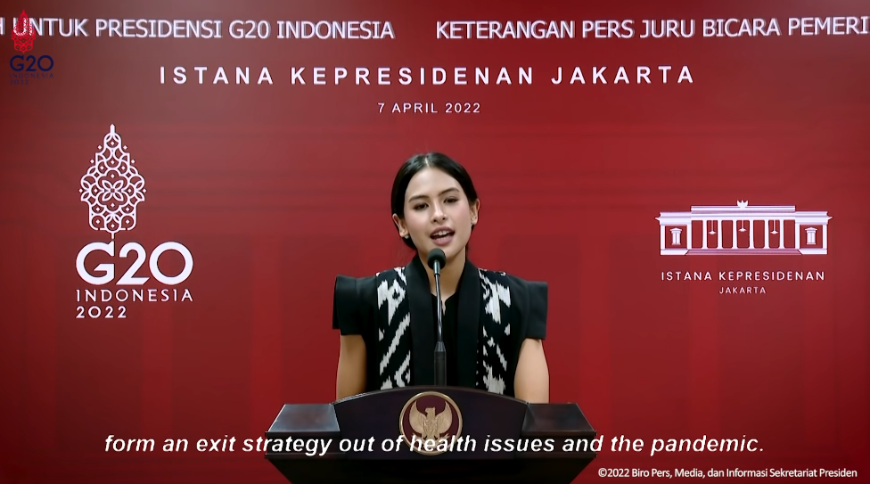 Maudy Ayunda Komentar Soal Strategi Jubir di G20 Indonesia