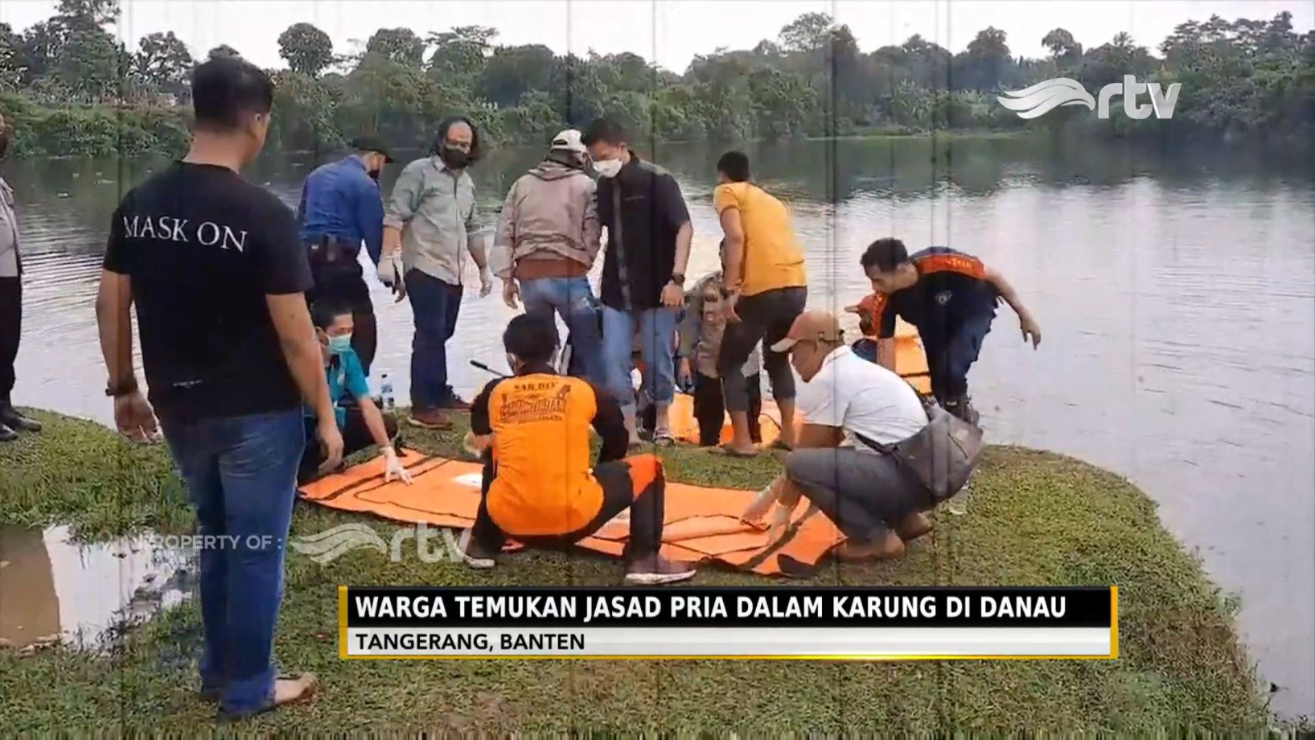 Penemuan Jasad Pria Dalam Karung Mengambang Di Danau Gawir Newsrtv