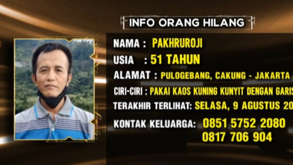 Info Orang Hilang : Pakhruroji