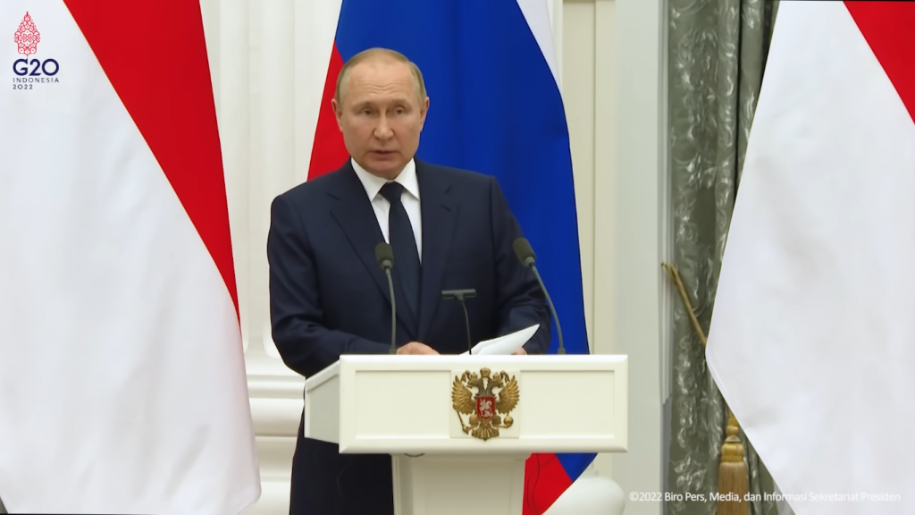 Presiden Putin Batal Hadiri KTT G20 Di Bali