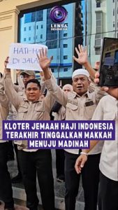 Kloter Jemaah Haji Indonesia Terakhir Tinggalkan Makkah Menuju Madinah