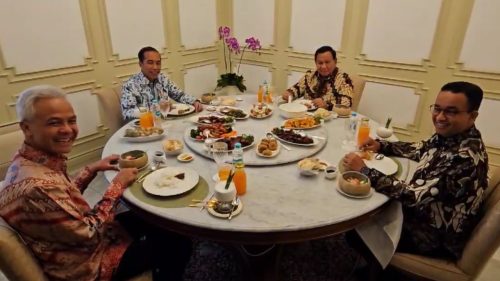 jokowi makan bareng anies prabowo ganjar